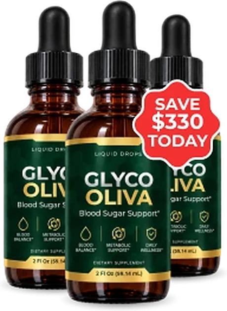 GlycoOliva daily glucose balance drops, 2 fl oz dropper bottles